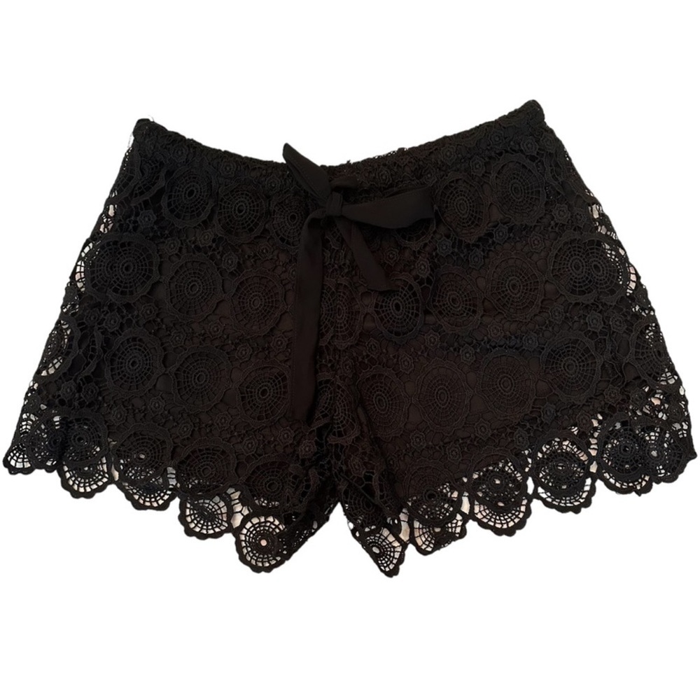 HeartSoul Black Crochet Beach/Summer Shorts Size Medium